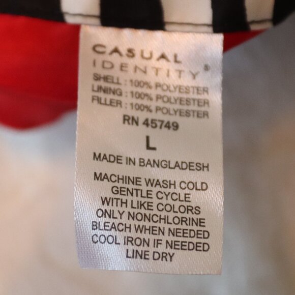 Casual Identity Zebra Print/ Red Reversable Vest Women's Size Large Casual Cozy - Picture 2 of 13